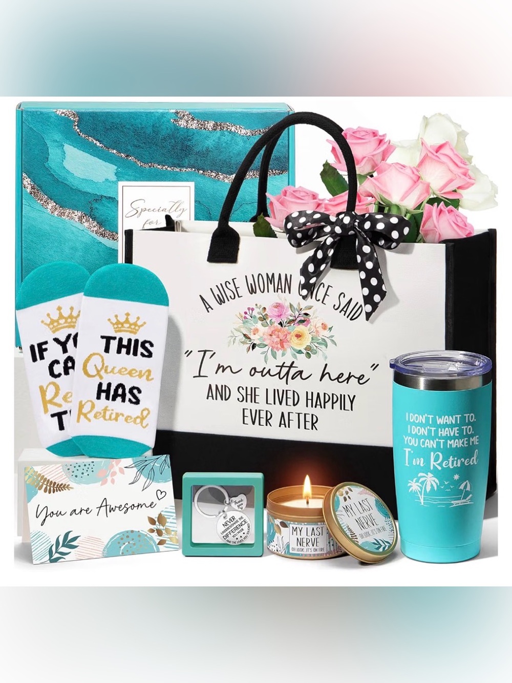 Retirement Gift Tote Bag Set -